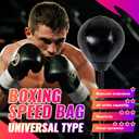 2 Boxing Speed Ball Universal 8mm Screw Replaceable Spare Sandbag with Ball Pump for Dynamic and Enduring Training SessionsBlack