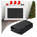 Magnetic Fireplace Blanket for Heat Loss Indoor Fireplace Covers Keep Drafts Out Stops Heat Loss Fireplace Draft Stopper with Built-in 12 Strong Magnet for Iron Fireplace Frame Fireplace Screen 39x32