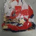 Novabright 11.8 ft Red White Blue Patriotic Bow Star Banner 4th of July Ribbon Star Garland 250th Anniversary Mantle Decor for Indoor Outdoor Memorial Day Veteran Independence Day Party Supplies, 11.8 ft/142 inches