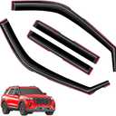 in-Channel Window Visors Rain Guards FIT Ford Explorer 2020-2025 (2020-2025)  4-Piece in-Channel Dark-Smoke Polycarbonate Vent Deflectors