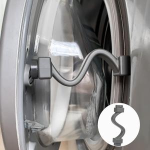Washer Door Prop, Shorter Front Load Washer Door Prop to Save Space, Keep Front Loader Door Open to Prevent Damp, Short Washer Door Holder for Front Load Washing Machines, Grey