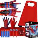 Superhero Toy Set  Includes 2 Shooters, 2 Gloves, and 1 Cape  Ideal for Indoor and Outdoor Costume Role-Playing & Imaginative Play