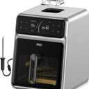 Dreo ChefMaker Combi Fryer, Cook like a pro with just the press of a button, Smart Air Fryer Cooker with Cook probe, Water Atomizer, 3 professional cooking modes, 6 QT