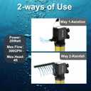 3-Stage Internal Aquarium Filter for Tanks 40-150 Gallon, Fish Tank Filter with Aeration/Rainfall Modes, Fish Filter Turtle Tank Filter with Adjustable Flow Rate