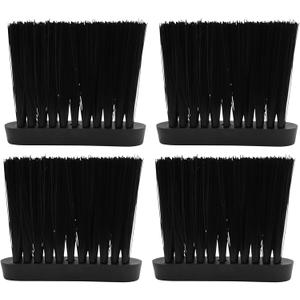 4Pcs Oblong Fireplace Brush with PP Hair Large PP Handle 3/8 Inch Fireplace Cleaning Brush Replacement Head for Fireplace Brush, Furniture Brushes, Car Dusting Brush Large