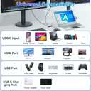 USB C to Dual HDMI Adapter 4K@60Hz, Type C Hdmi Splitter for Dual Monitors with USB 3.0, 100W Fast Charging, USB Hub with 2-HDMI Extended Display for MacBook, USB-C Laptop for Dell for Lenovo
