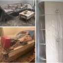 5 x Clear Waterproof & Dustproof Sofa Storage Covers,Plastic Furniture Bed Couch Protector Cover Shelter for Moving Protection,Cat Scratch Proof Sofa Cover (79" X 118" (200x300CM))