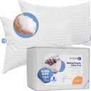 Continental Bedding 100% Hungarian White Goose Down Pillow 700 Fill Power, King (Pack of 2), Soft Classic 2 Count