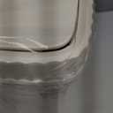 UUJOLY Small Bathroom Trash Can with Lid Slim Wastebasket Garbage Can Plastic Container Basket Trash Bin for Kitchen, Laundry Room, Office, Kids Room, Dorm, Beige, 3.2 Gallon