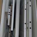 ChooChoo Bathroom Floor Cabinet, Modern Bathroom Storage Cabinet with 4 Doors and Adjustable Shelves, Freestanding Cupboard for Living Room, White