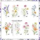 36pcs Wildflower Cupcake Toppers Cake Decor Baby In Bloom Baby Shower Cake Toppers for Women Birthday Bridal Shower Wedding Party Decoration