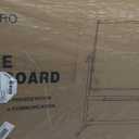 VIZ-PRO Double-Sided Magnetic Mobile Whiteboard, 48 x 36 Inches, Black Aluminium Frame and Stand