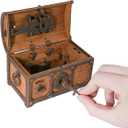 WOODEN.CITY Treasure Chest Puzzle Box for Adults  3D Wooden Puzzles Mystery Box Brain Teaser & Escape Room Game with Secret Opening (165 Pieces, Gift Idea)