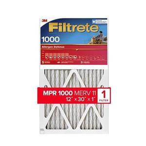 3M Filtrete MPR 1000, 12 X 30 X 1 Inch