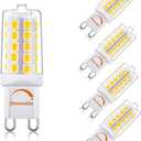 G9 led Bulb Dimmable 4W Natural Daylight White 4000K,Equivalent to 40W Halogen Light, 450Lm 120V AC CRI> 85,No Strobe, Ceramic Bi Pin Base, G9 Bulb,5 Pack