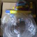 Inflatable Water Double Slides Park, Bounce House with Splash Pool, Large Blow Up Water Slide for Kids with Climbing Wall, Durable Design Backyard Play Park, Quick Setup (Dry/Wet Use)