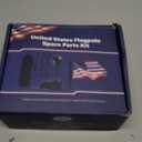 NQ Flagpole Hardware Repair Parts Kit,50 Feet Halyard Rope+3" Black Ball+6" Zinc Alloy Cleat + 4 Metal Swivel Snap Clips + Aluminum Alloy Flagpole Truck with Nylon Pulley for 1.6"-2" Flag Poles