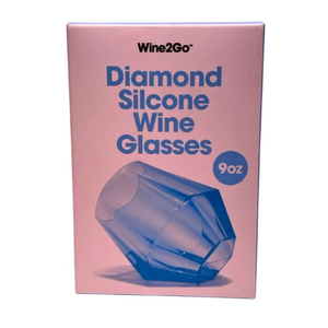 Wine2Go Silicone Wine Glasses 9oz Unbreakable 