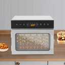 6-Tray Food Dehydrator Machine for Jerky, Fruit & Herbs, 800W Adjustable Temp & Timer, Stainless Steel Food Dryer for Home, Healthy Snacks, Pet Treats (6 layer)