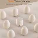 Dreamegg Portable White Noise Machine - Travel Sound Machine for Sleep, Features Powerful Battery, Egg-Sized, 16 Nature Sounds, Timer, Sound Machine for Baby Adults Office Privacy Home Gift