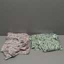 Ekouaer 2 Pack: Womens Pajamas Short Sleeve Sleepwear Tops and Capri Pants Pjs Print Pajama Sets (Large, Green Flowersbeige Flowers)