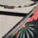 HUSKARY Women's Summer Maxi Dresses V Neck Cold Shoulder Short Sleeve Casual Loose Long Split Dress with Pocket (Medium, Pink Flower)