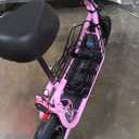 Urbanmax New Electric Scooter for Adults with Seat C1Pro, 18.6MPH & 25 Miles Range, 12" Pneumatic Tires, Dual Shock Absorbers, Dual Brakes, Removable Basket, UL2272 Certified – Pink