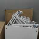 4-Drawer Rolling Storage Cart, Utility Cart with Drawers, White Metal Craft Cart Organizer with Wheels & Wooden Top, Art Supply Storage Organizer for Classroom, Office, Kitchen,Patent Pending