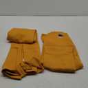 Hiasan Blackout Curtains for Bedroom - Thermal Insulated & Energy Saving Window Curtains for Living Room, 2 Drape Panels Sewn with Tiebacks, Pumpkin Orange, 42 x 54 Inch