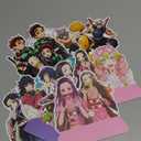 8Pcs Demon Honeycomb Table Centerpiece Slayer Birthday Party Supplies Table Decorations for Kids Party Decorations