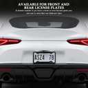 Silicone License Plate Frames with 3D American Flag Pattern,Stylish Car Plate Frame with Bolts & Gaskets,Universal Licence Plates Frame Holder as USA 250th Anniversary Merchandise