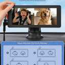 Baby Car Camera for 2 Kids | 6.86" 1080P IPS Dual-Camera Split Screen Monitor - 360 Rotation IR Night Vision - USB Powered Headrest Mount Baby Car Cam