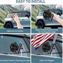 Car Flag Pole, Car Flag Holder with Adjustable Angle Suction Cup Mount, Universal Flag Pole for Car, Trucks, SUV, RV, Camper, Trailer, Vehicle Easy Installation (1 Pack)