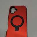 DuiDuiQ Designed for iPhone 16 Plus Case 6.7''with Magnetic Ring Stand [Military Drop Protection][Compatible with Mag-Safe] Shockproof 16 Plus Phone Case for Men Wowen,Red