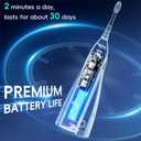 Electric Toothbrush with Water Flosser, 3 Sonic Modes, 5 Flossing Speeds with 3 Brushes + 1 Nozzle, Portable Flossing Toothbrush Combo for Adults Teeth Cleaning Kit for Plaque Removal,White