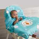 Grabease Allover Waterproof Bib for Self-Feeding Infants and Toddlers, Machine Washable, Ages 6-24 Months