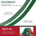 Zhengmy 3 Roll Christmas Garland Ties Decorative Holiday Garland Ties Cuttable Cable Straps for Christmas Halloween Party Yard Wall Doorway Outdoor Decoration (Green)