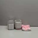 LNYZQUS 10oz Mini Cake Pans With Lids 40 Pack, Aluminum Foil Square Brownie Baking Cups,Disposable 4x4 Large Cupcake Pan,Jumbo Muffin Tin Ramekins Holders-Pink