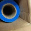 TapeManBlue Window Protection Film, 48 inch x 600 feet, Made in The USA, Strongest and Most Durable Window Protection Film for Construction, Blue Self-Adhesive Temporary Glass Protection Tape