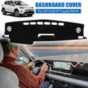 YYCKE Dash Cover Mat Custom Accessories Dashboard Pad Fit for Toyota RAV4 2013 2014 2015 2016 2017 2018 Accessories Dashboard Pad Carpet Protector