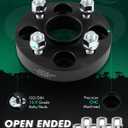 SCITOO 4Pcs Wheel Spacers 1" 4x100 Bore 56.1mm Studs 12x1.5 4Lug Wheel Spacers Adapters Fit for Honda for Accord for Honda Civic for Honda Civic del Sol CRX Fit Prelude for Kia Sephia