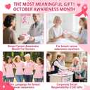 2 x 30PCS Breast Cancer Awareness Accessories - Pink Ribbon Awareness Cork Coaster Set, Breast Cancer Survivor Gifts Bulk Party Favors for Charity Events, Fundraisers, Community Gatherings