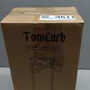 TomCare Garden Hose Holder Heavy Duty Water Hose Holder Holds 160 FT Hoses 4 Spikes Hose Reel Freestanding Hose Hanger Sturdy Hose Storage Stand for Outside Yard Lawn (Black)