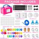 Balloon Arch Kit and Balloon Pump, 9Ft Tall & 10Ft Wide Adjustable Balloon Arch Stand with Water Base, Electric Pump, Balloons and Accessories for Wedding Birthday Party Decoration