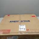 ANDY STAR Round Bathroom Mirror, 24 Polished Chrome Round Bathroom Mirrors in Stainless Steel Metal Frame 1" Deep Set Design 7