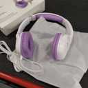 Kids Headphones for School, 3.5mm Jack Wired Headphones for Kids with Safe Volume Limiter, HD Stereo Sound On-Ear Girls Boys Toddler Headphone for Tablet, iPad, Kindle(WhitePurple)