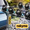 4 Bike Rack Hitch Mount, 240 lbs Capacity (60 lbs Per Bike), Dual SGS-Certified Straps, 4-Bike Hanging Carrier for Car, SUV, Truck, RV, 2" Receiver, Anti-Wobble, Foldable