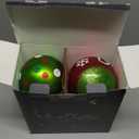 WHGJ 6 Inch Large Red and Green Glittering Christmas Ball Ornaments Set, 4 Pcs Big Shatterproof Hand-Painted Hanging Bulbs for Xmas Tree, Wreath, Garland, Holiday Party Decorations