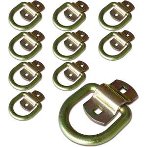 ANLULOAD (10Pack) 1/2" Heavy Duty Weld-On Forged D Ring, D-Ring Trailer Tie Down Anchor,12,000 Lbs