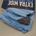 Doctor's Select Plus Size Compression Socks - 3 Pairs, Up to 6XL, Wide Calf, 20-30 mmHg, Blue, Pink, Purple (Stripes)